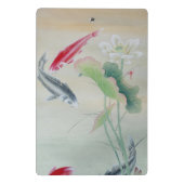 Koi Fish mit Lotus Mini Klemmbrett (Rückseite)