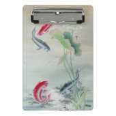 Koi Fish mit Lotus Mini Klemmbrett (Vorderseite)