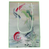 Koi Fish mit Lotus Mittlere Geschenktüte (Rückseite)