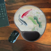 Koi Fish mit Lotus Mousepad