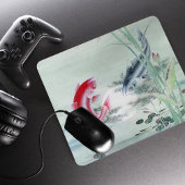 Koi Fish mit Lotus Mousepad