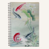 Koi Fish mit Lotus Notizblock (Vorderseite)
