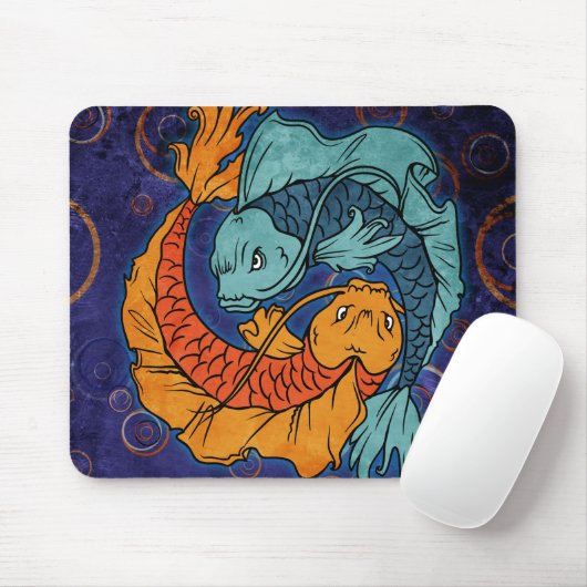 Koi Fish Mousepad (Mit Mouse)