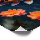 Koi Fish no 3 Glossy Poster (Ecke)