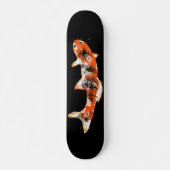 Koi Fish on Black Skateboard (Vorne)