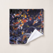 KOI FISH OVER FLOWING BADHANDTUCH SET (Waschlappen)