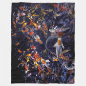 KOI FISH OVER FLOWING FLEECEDECKE (Vorderseite)