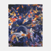 KOI FISH OVER FLOWING FLEECEDECKE (Vorderseite)