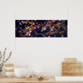 KOI FISH OVER FLOWING POSTER (Küche)