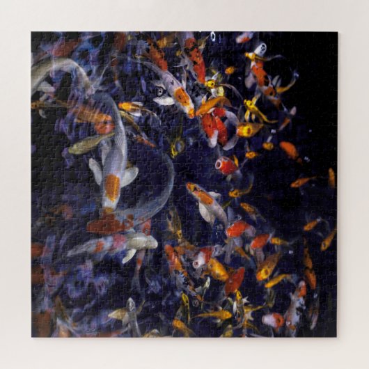 KOI FISH OVER FLOWING PUZZLE (Horizontal)
