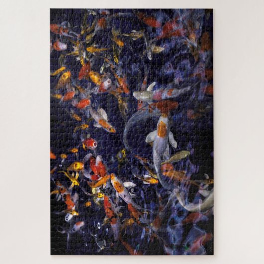 KOI FISH OVER FLOWING PUZZLE (Vertikal)