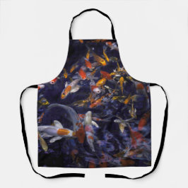 KOI FISH OVER FLOWING SCHÜRZE