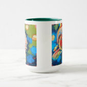 Koi Fish Painting - Gift for Coy Fish Lovers Tasse (Zentrum)