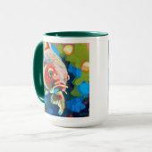 Koi Fish Painting - Gift for Coy Fish Lovers Tasse (Vorderseite Links)