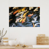 Koi Fish Painting Poster Art drucken (Küche)