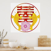 Koi Fish Pair Wedding Symbol Poster (Küche)