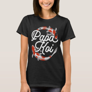 Koi Fish Papa Koi Teich Japanischer Karpfenfisch V T-Shirt