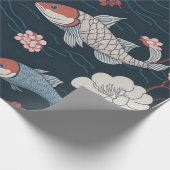 Koi Fish Pattern Geschenkpapier (Ecke)