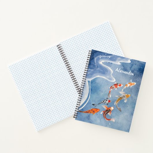 Koi Fish personalized Spiral Notebook Notizblock (Innenseite)
