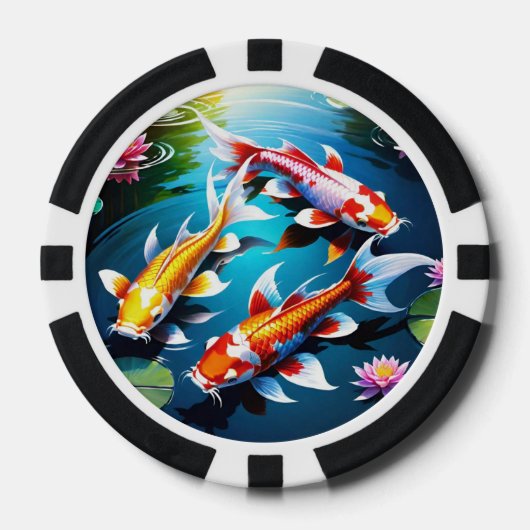 Koi Fish Poker Chips (Vorderseite)
