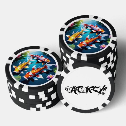 Koi Fish Poker Chips (Stapel)