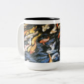 Koi Fish Pond Art Malerei Tasse (Vorderseite Links)