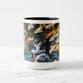Koi Fish Pond Art Malerei Tasse (Mittel)