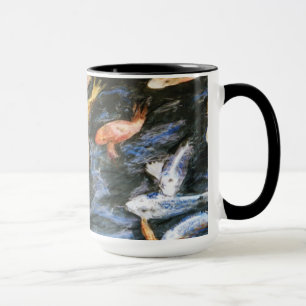 Koi Fish Pond Art Malerei Tasse