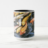 Koi Fish Pond Art Malerei Tasse (Zentrum)