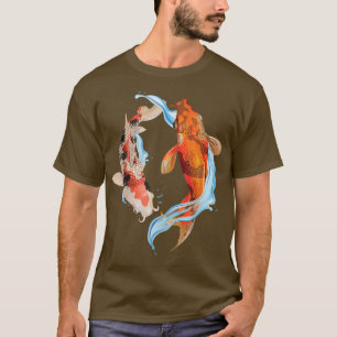 Koi Fish Pond Carp Japan Japanische Art Asian Yin T-Shirt