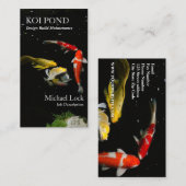 ©Koi Fish Pond Design Build Maintenance Visitenkarte (Vorne/Hinten)