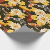 Koi Fish Pond Geschenkpapier (Ecke)