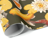 Koi Fish Pond Geschenkpapier (Rolleneckpunkt)