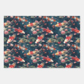 KOI FISH POND GIFT WRAPPING PAPIER (Vorderseite 3)
