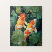 Koi Fish Pond Lily Pads Puzzle (Vertikal)