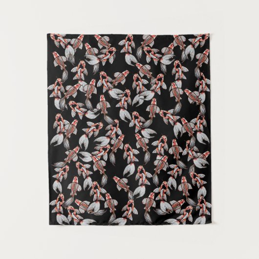 Koi Fish Pond Naturerlebnis auf dem Monte Brè Wandteppich (Vorderseite)