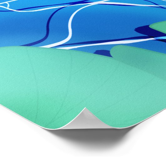 Koi Fish Pond Poster (Ecke)