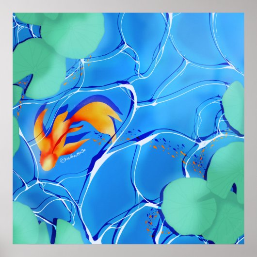 Koi Fish Pond Poster (Vorne)