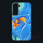 Koi Fish Pond Samsung Galaxy S22 Plus Fall Samsung Galaxy Hülle<br><div class="desc">Stylen Sie Ihre Samsung Galaxy S22 Plus mit diesem wunderbar illustrierten Koi-Fischteich. Mit einem lebendigen goldenen Koi, der durch schimmerndes blaues Wasser und von Lilienpfählen umgeben ist, bringt dieser Fall Ihrem Alltag ein Gefühl von Ruhe und Eleganz. Das fließende Wasser und die lebhaften Orange- und Blautöne schaffen ein beruhigendes, künstlerisches...</div>