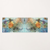 Koi Fish Pond Wasserfarbe mit doppeltem Namen Yogamatte (Vorderseite (Horizontal))