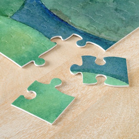 Koi Fish Pond watercolor Puzzle (Seite)