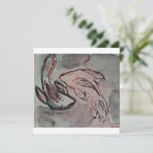 Koi Fish Postacrd Feiertagskarte (Stehend Vorderseite)