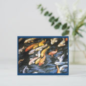 Koi Fish Postcard Postkarte (Stehend Vorderseite)