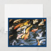 Koi Fish Postcard Postkarte (Vorne/Hinten)