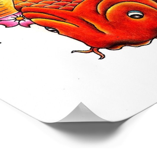 Koi Fish Poster (Ecke)
