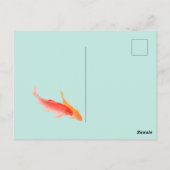 Koi Fish Postkarte (Rückseite)