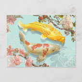 Koi Fish Postkarte (Vorderseite)