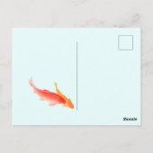 Koi Fish Postkarte (Rückseite)