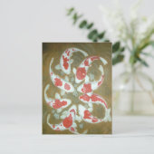 KOI FISH POSTKARTE (Stehend Vorderseite)
