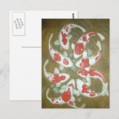 KOI FISH POSTKARTE (Vorne/Hinten)